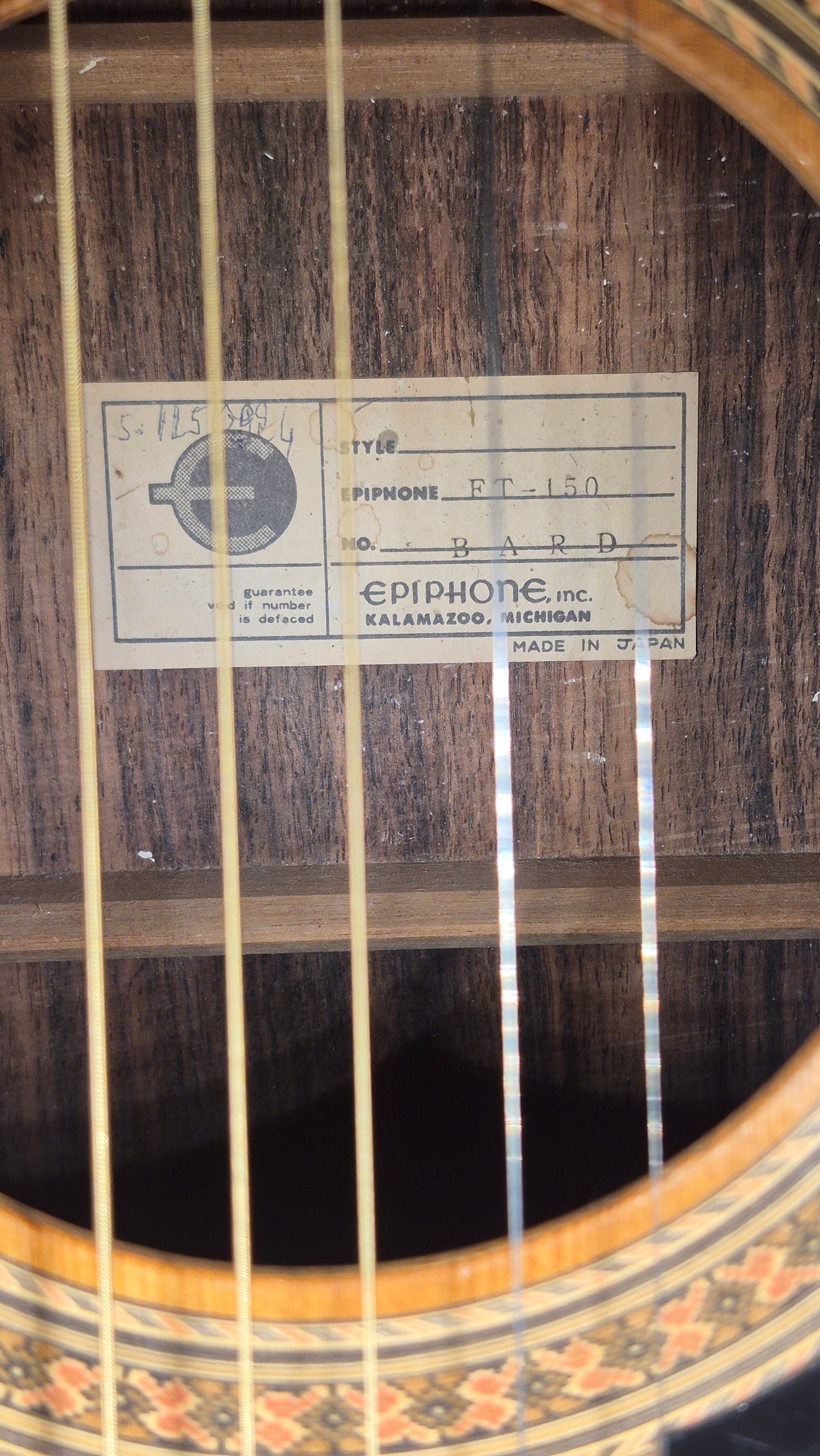 Epiphone FT-150 Bard