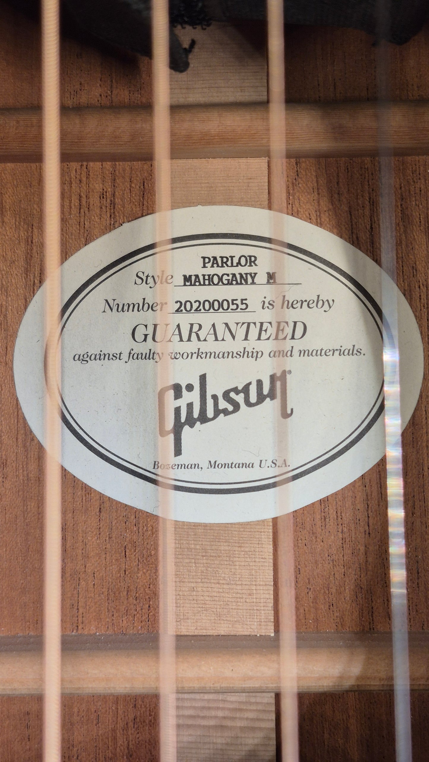 Gibson Parlor Mahagony M 2020